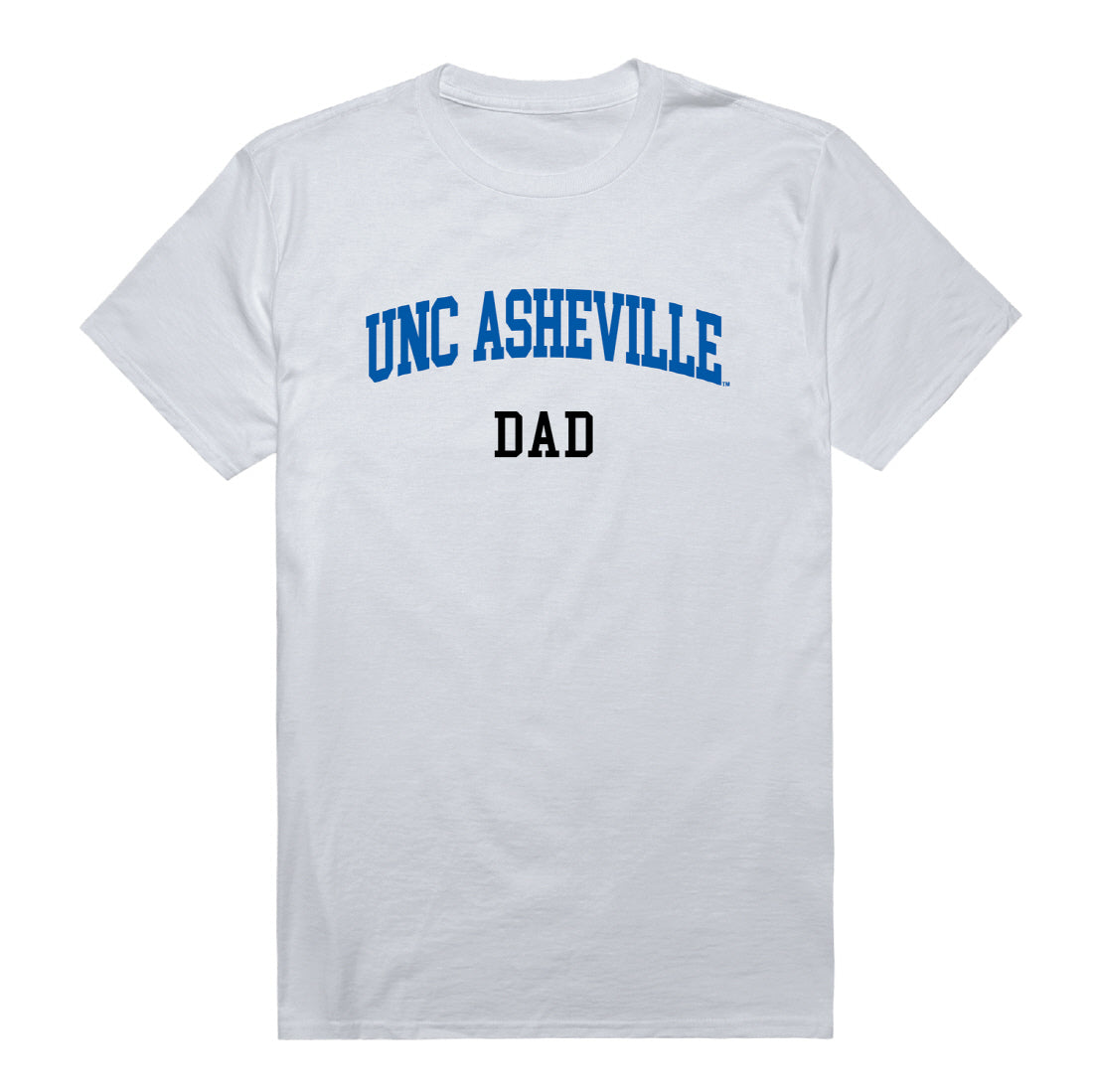 UNC University of North Carolina at Asheville Bulldogs Dad Tee T-Shirt - Heather Grey, Small