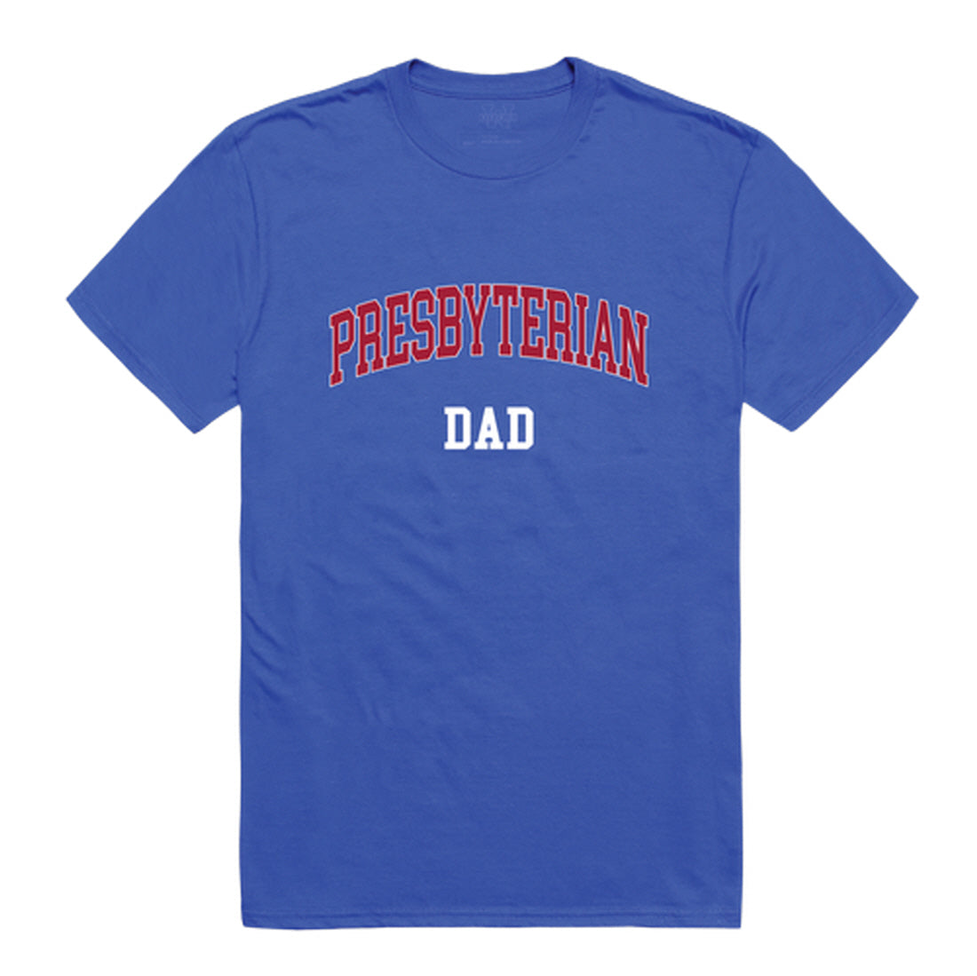 Presbyterian College Blue Hose Dad Tee T-Shirt - Heather Grey, Small