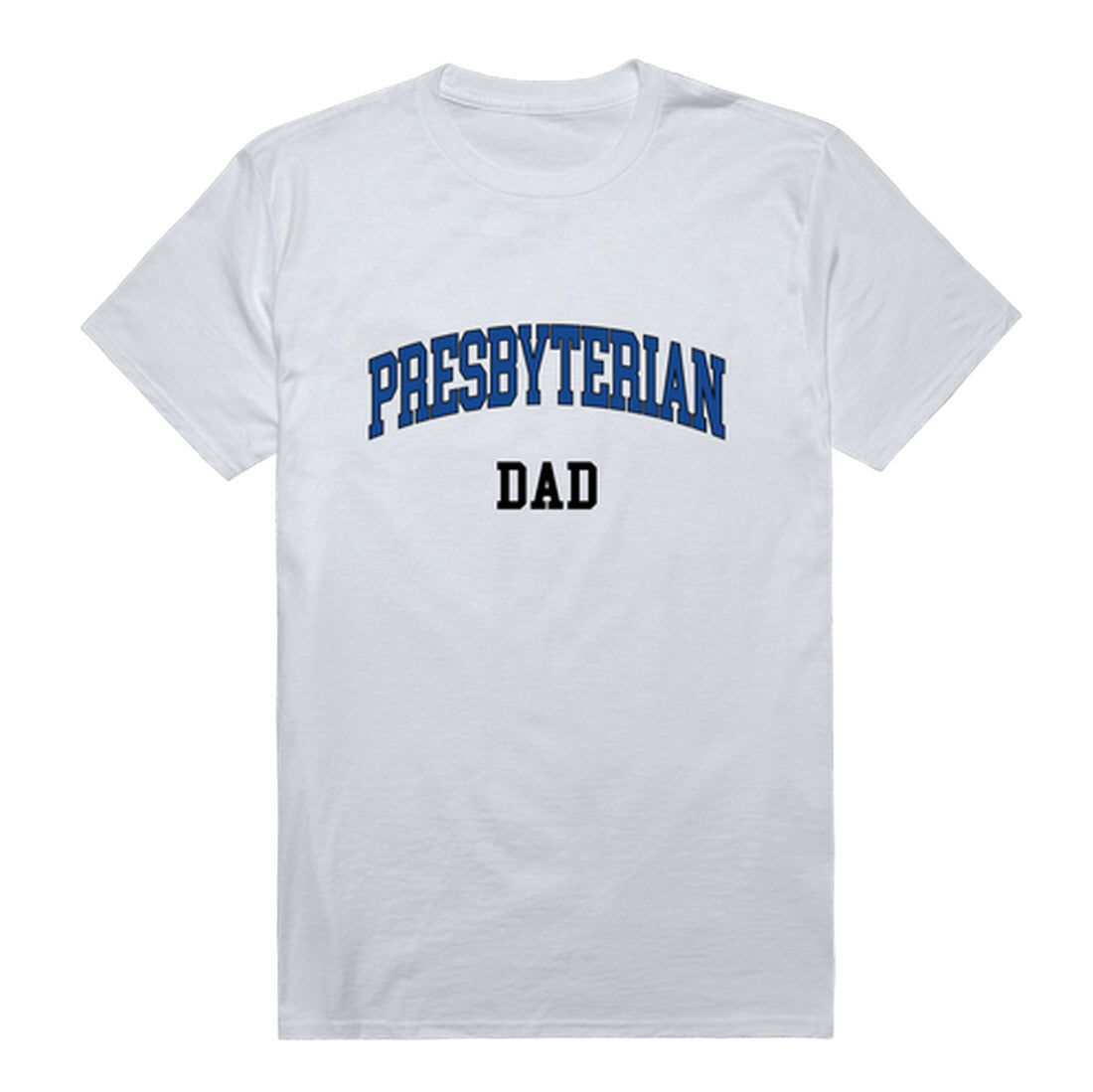 Presbyterian College Blue Hose Dad Tee T-Shirt - Heather Grey, Small