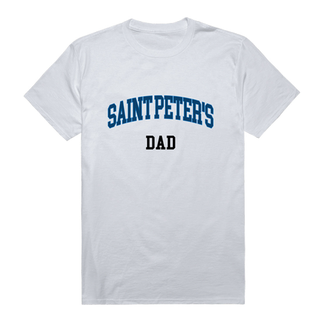 Saint Peter's University Peacocks Dad Tee T-Shirt - Heather Grey, Small