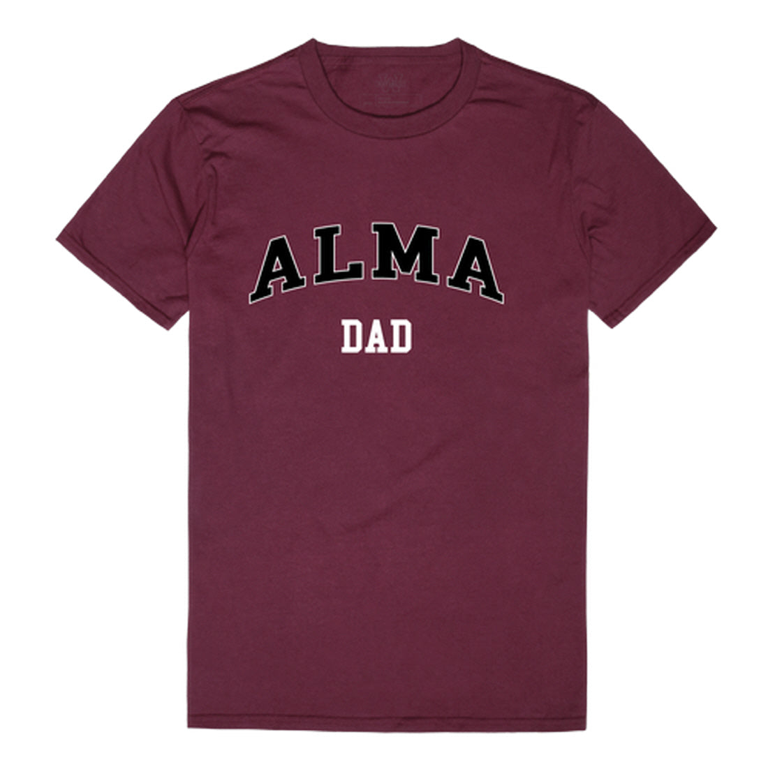 Alma College Scots Dad Tee T-Shirt - Heather Grey, Small