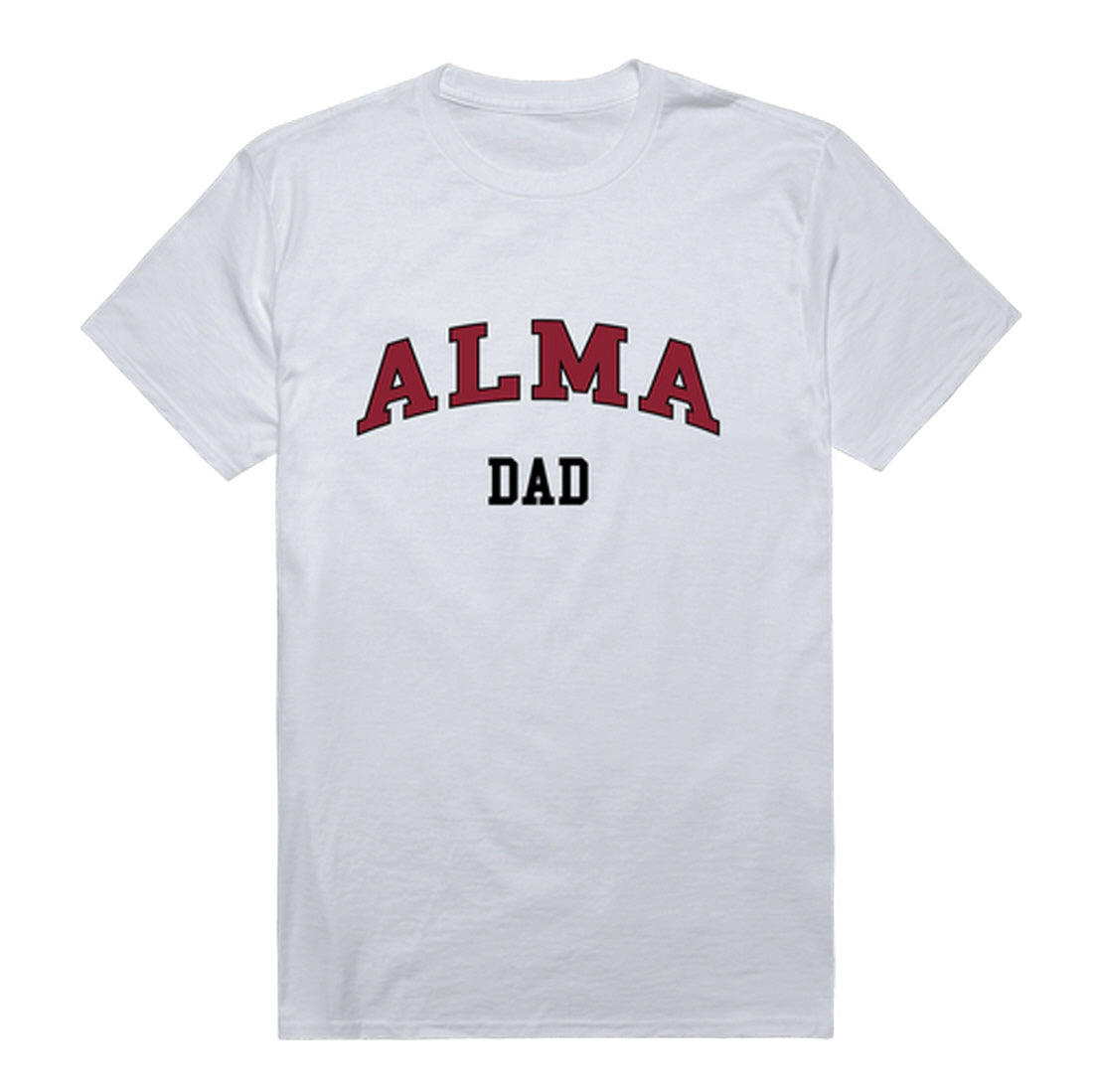 Alma College Scots Dad Tee T-Shirt - Heather Grey, Small