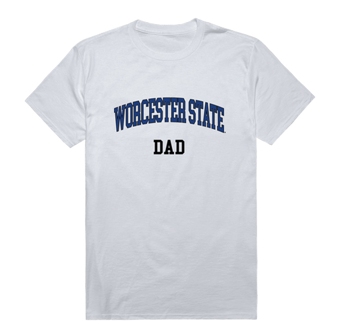 Worcester State University Lancers Dad Tee T-Shirt - Heather Grey, Small