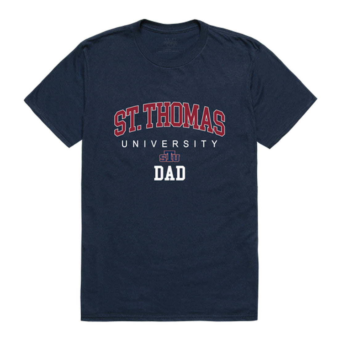 St. Thomas University Bobcats Dad Tee T-Shirt - Heather Grey, Small