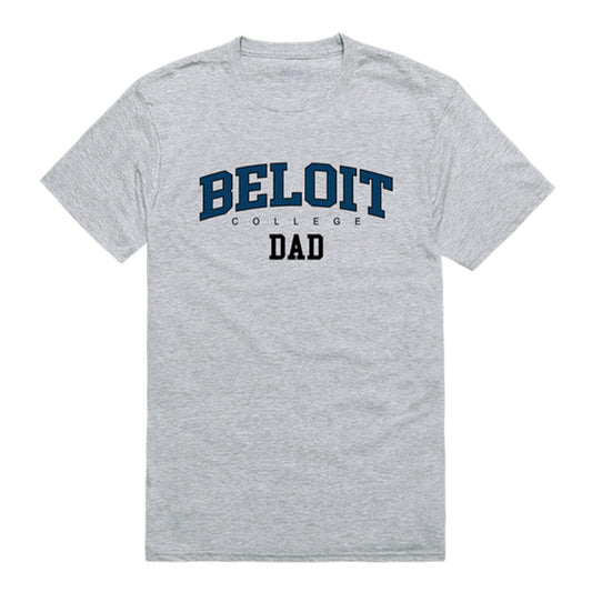 Beloit College Buccaneers Dad Tee T-Shirt - Heather Grey, Small