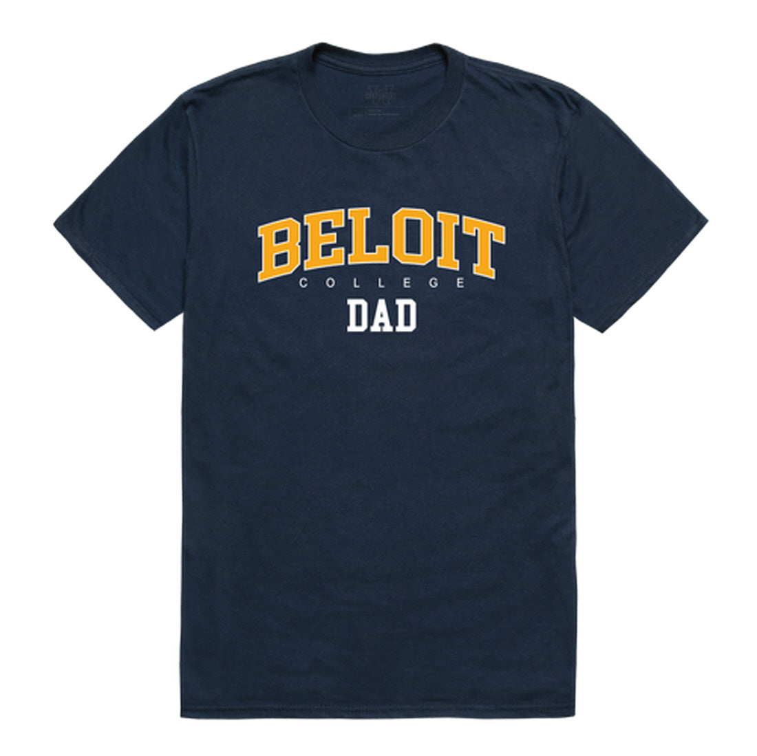 Beloit College Buccaneers Dad Tee T-Shirt - Heather Grey, Small