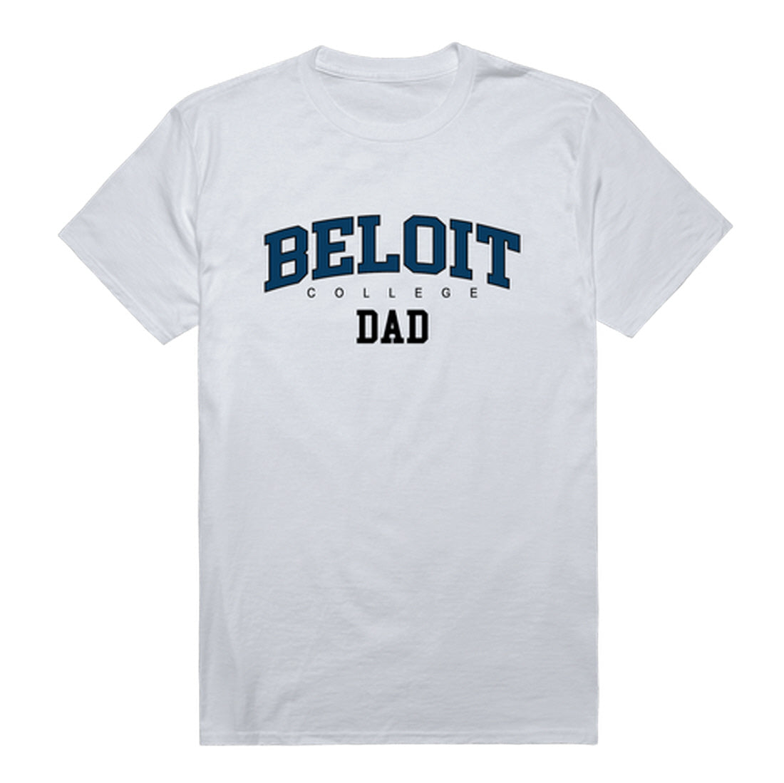 Beloit College Buccaneers Dad Tee T-Shirt - Heather Grey, Small