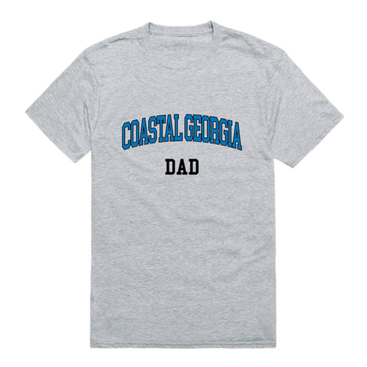 College of Coastal Georgia Mariners Dad Tee T-Shirt - Heather Grey, Small