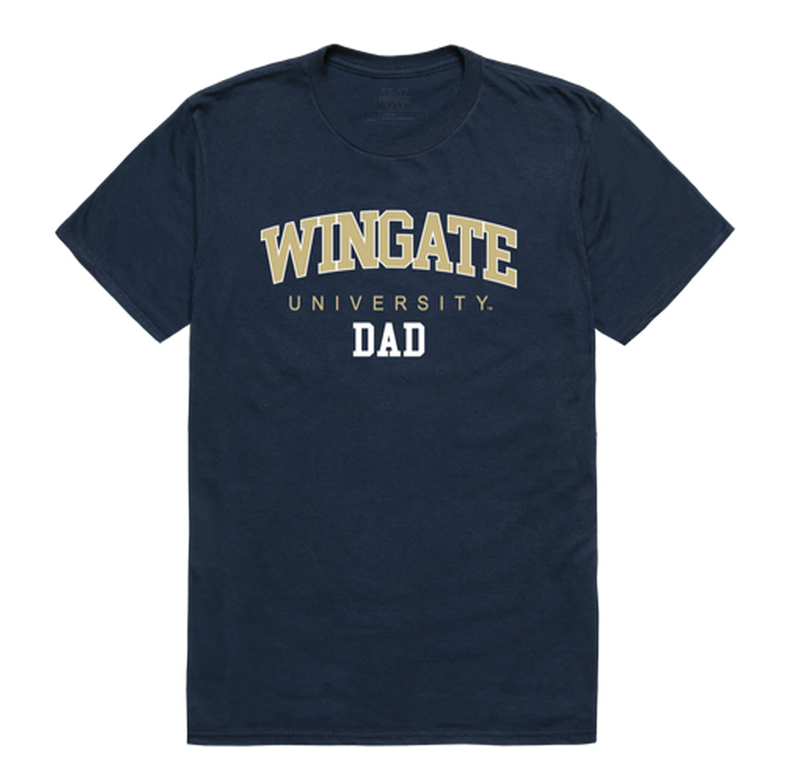 Wingate University Bulldogs Dad Tee T-Shirt - Heather Grey, Small