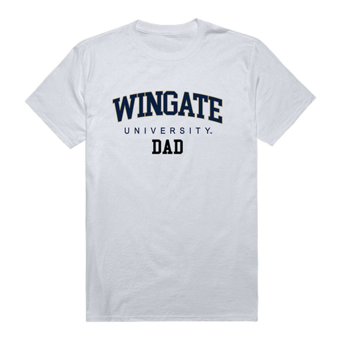 Wingate University Bulldogs Dad Tee T-Shirt - Heather Grey, Small