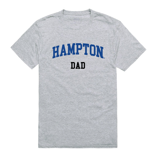 Hampton University Pirates Dad Tee T-Shirt - Heather Grey, Small