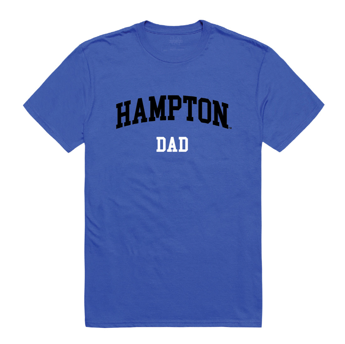 Hampton University Pirates Dad Tee T-Shirt - Heather Grey, Small