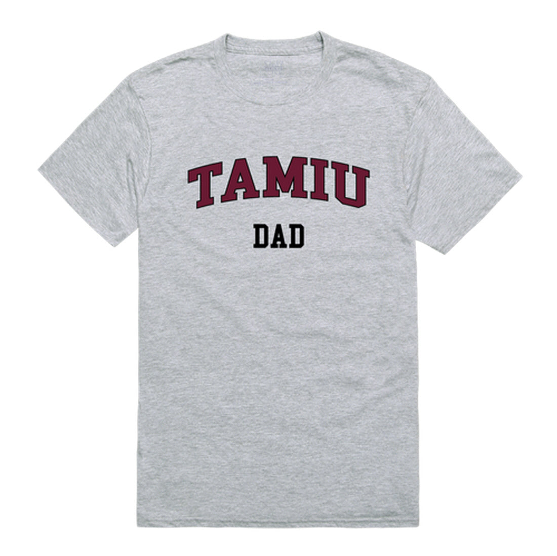 Texas A&M International University Dustdevils Dad Tee T-Shirt - Heather Grey, Small