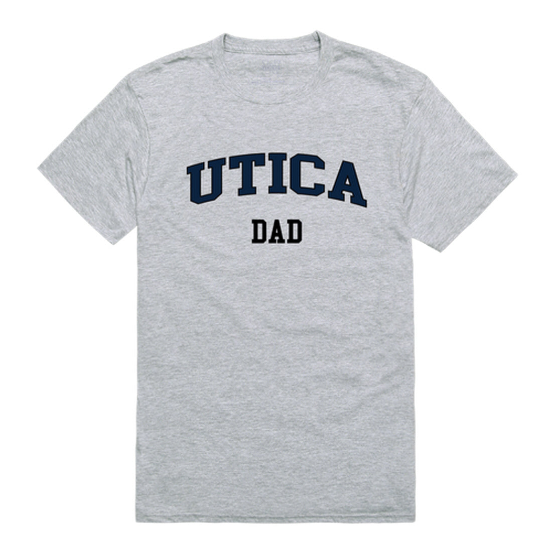 Utica College Pioneers Dad Tee T-Shirt - Heather Grey, Small