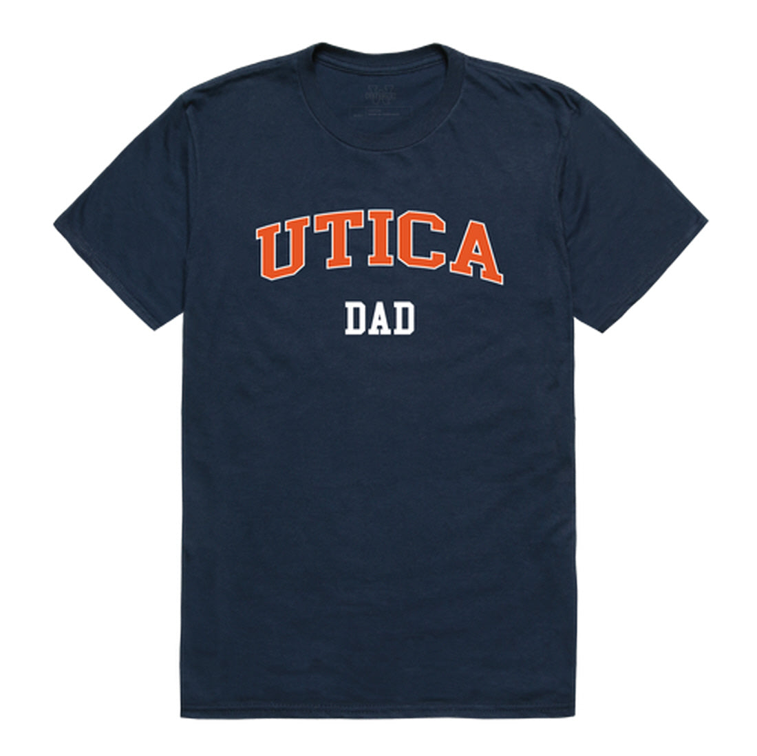 Utica College Pioneers Dad Tee T-Shirt - Heather Grey, Small