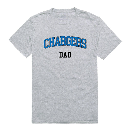 University of Alabama Huntsville Chargers Dad Tee T-Shirt - Heather Grey, Small