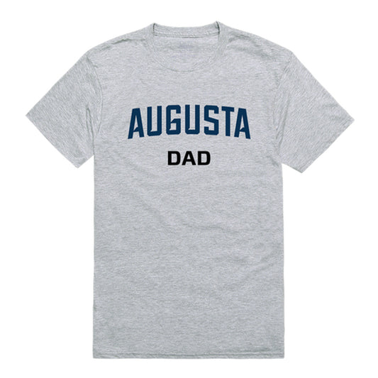 Augusta University Jaguars Dad Tee T-Shirt - Heather Grey, Small