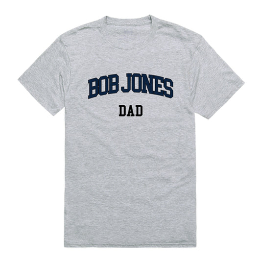 Bob Jones University Bruins Dad Tee T-Shirt - Heather Grey, Small