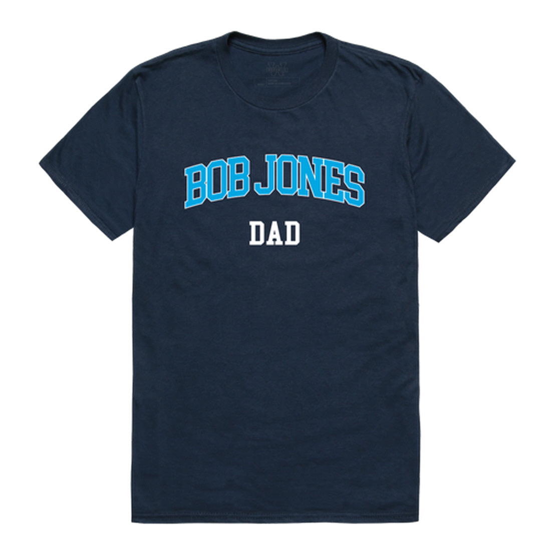 Bob Jones University Bruins Dad Tee T-Shirt - Heather Grey, Small