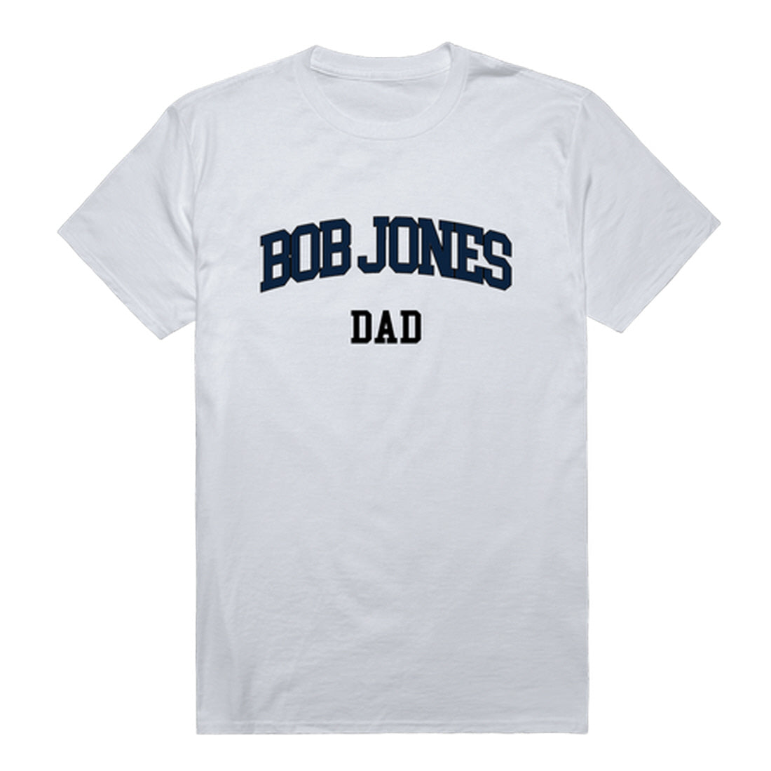 Bob Jones University Bruins Dad Tee T-Shirt - Heather Grey, Small