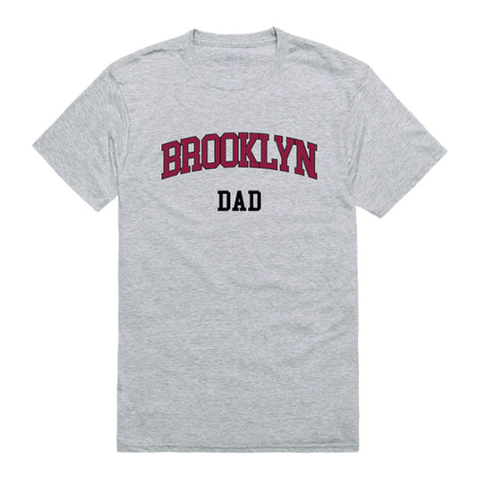 Brooklyn College Bulldogs Dad Tee T-Shirt - Heather Grey, Small