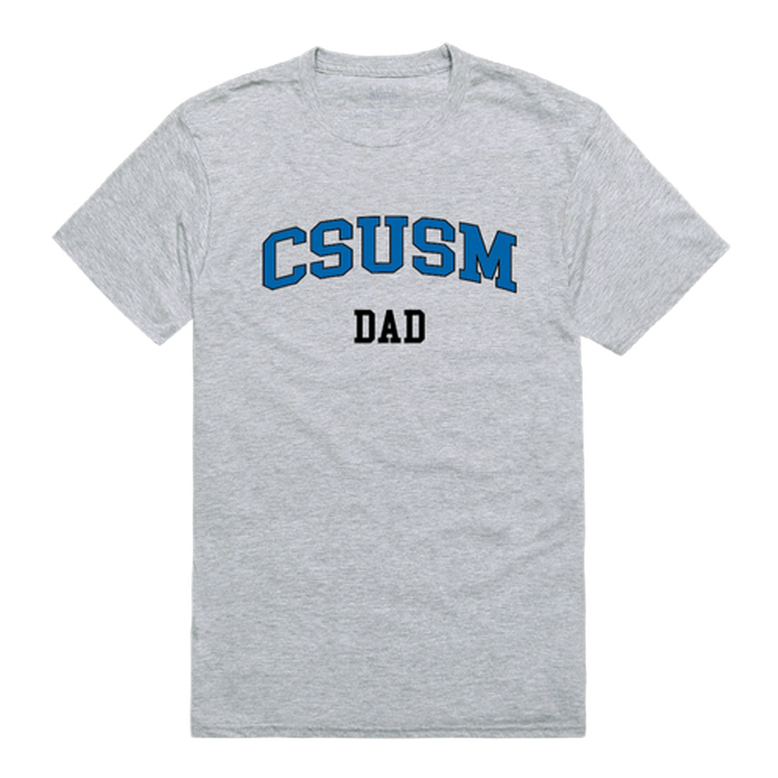 California State University San Marcos Cougars Dad Tee T-Shirt - Heather Grey, Small