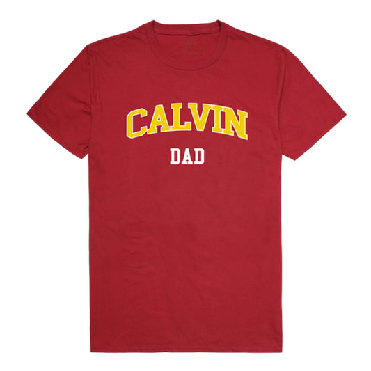 Calvin University Knights Dad Tee T-Shirt - Cardinal, Small