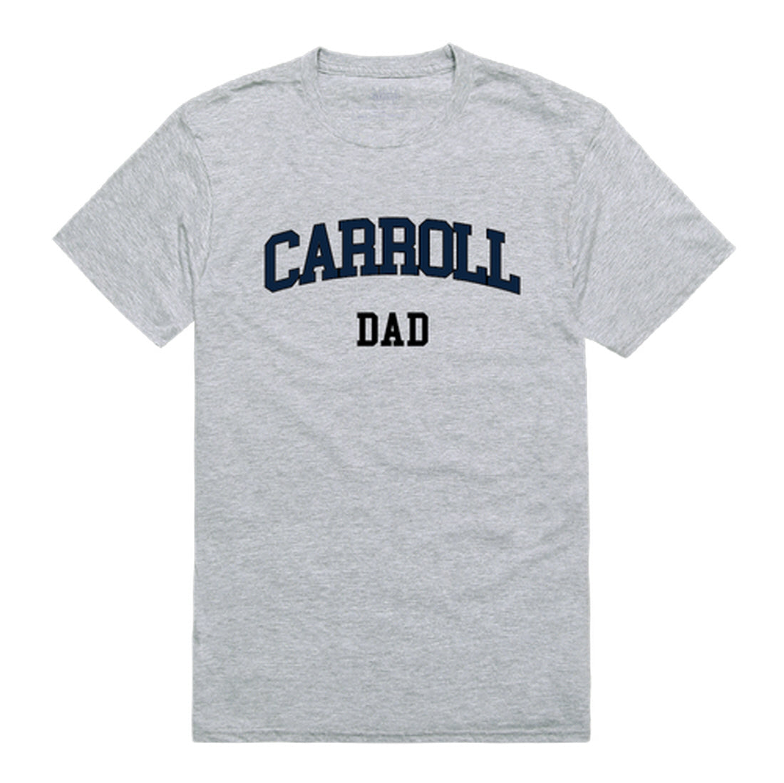 Carroll University Pioneers Dad Tee T-Shirt - Heather Grey, Small