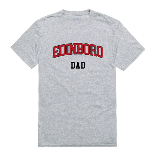 Edinboro University Fighting Scots Dad Tee T-Shirt - Heather Grey, Small