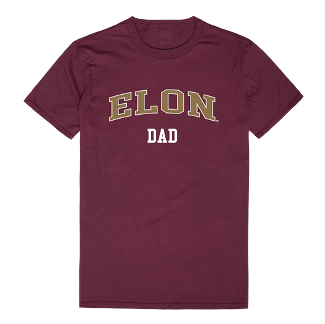 Elon University Phoenix Dad Tee T-Shirt - Heather Grey, Small