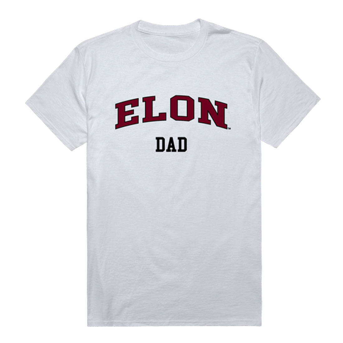 Elon University Phoenix Dad Tee T-Shirt - Heather Grey, Small