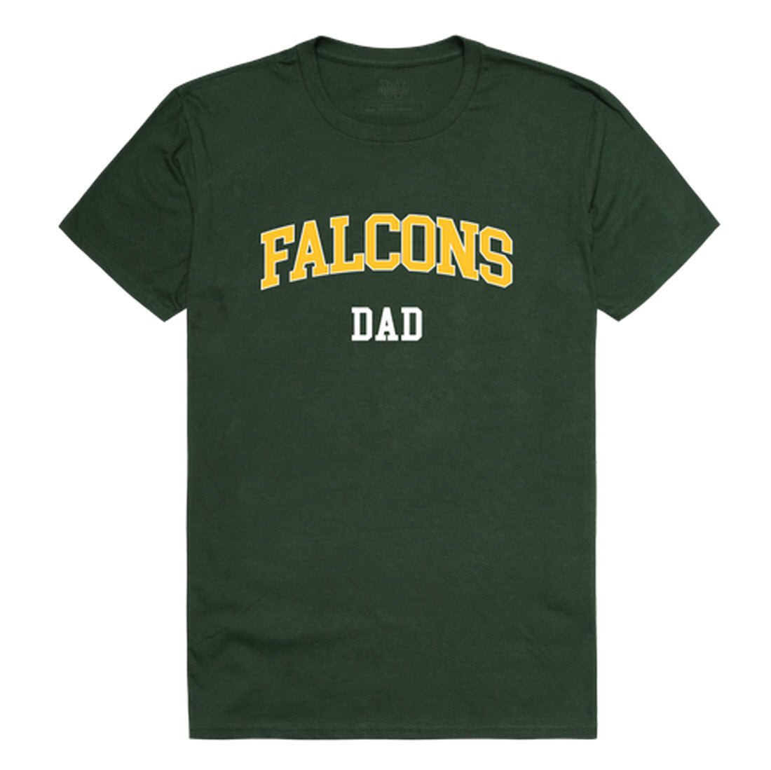 Fitchburg State University Falcons Dad Tee T-Shirt - Forest Green, Small