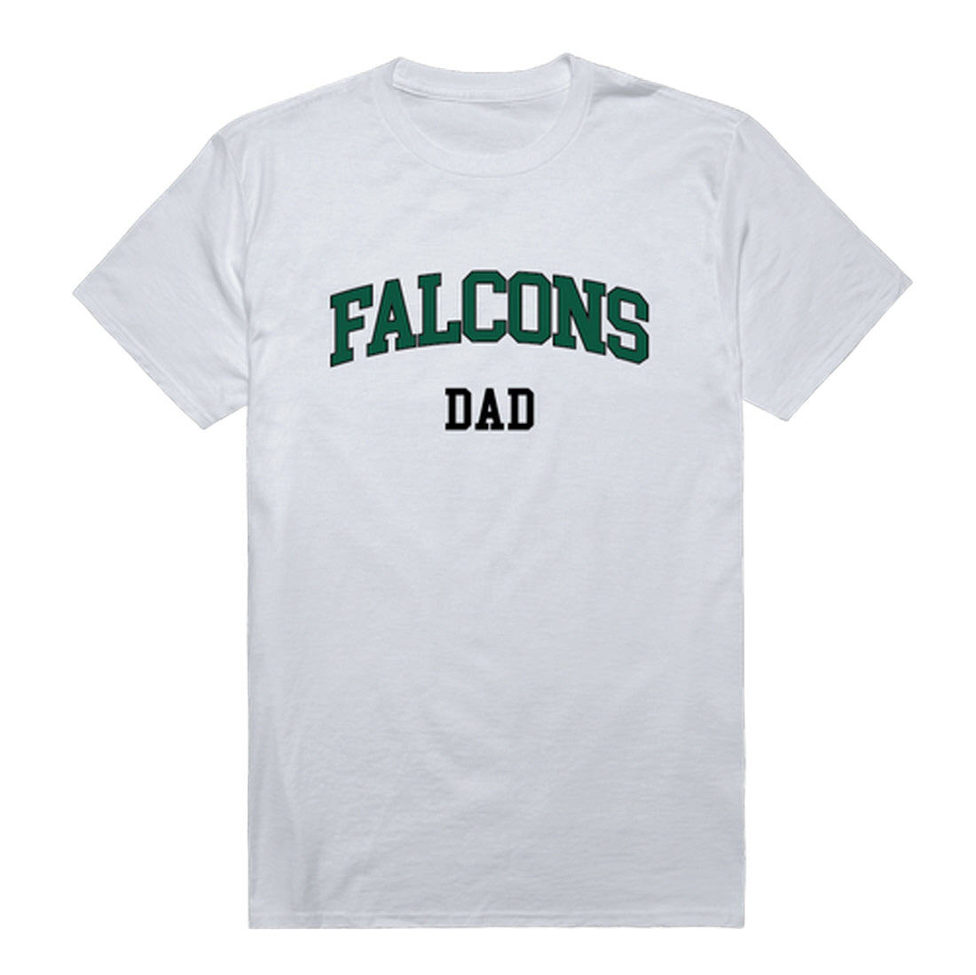 Fitchburg State University Falcons Dad Tee T-Shirt - Forest Green, Small