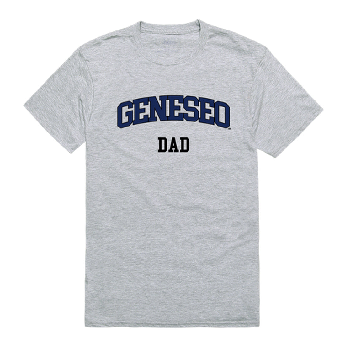 SUNY Geneseo Knights Dad Tee T-Shirt - Heather Grey, Small