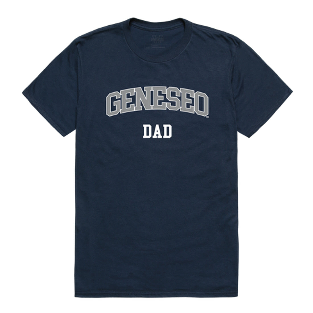 SUNY Geneseo Knights Dad Tee T-Shirt - Heather Grey, Small