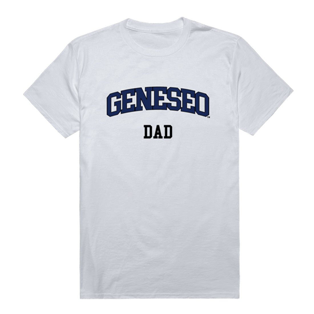 SUNY Geneseo Knights Dad Tee T-Shirt - Heather Grey, Small