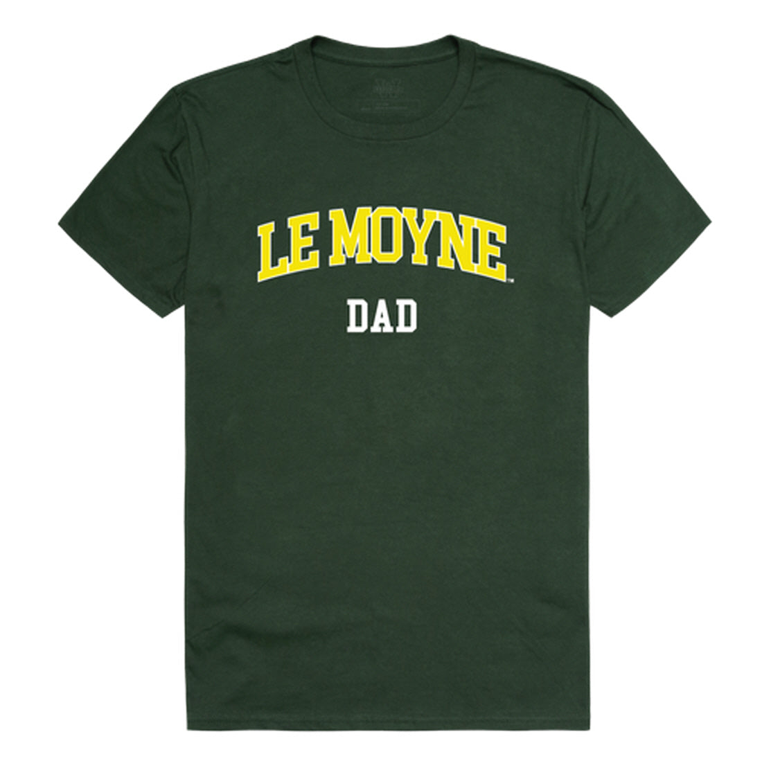 Le Moyne College Dolphins Dad Tee T-Shirt - Forest Green, Small