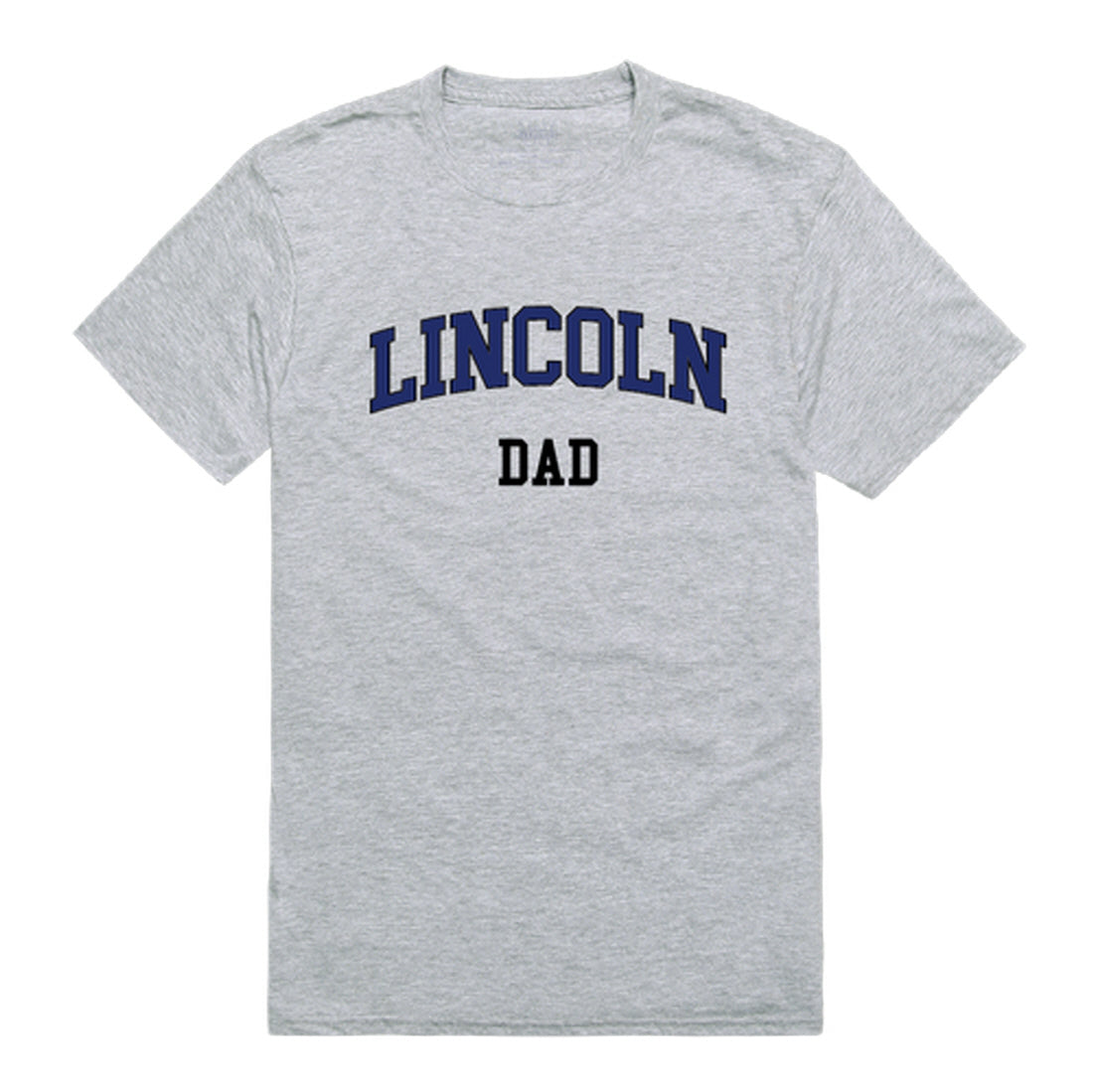 Lincoln University Lions Dad Tee T-Shirt - Heather Grey, Small