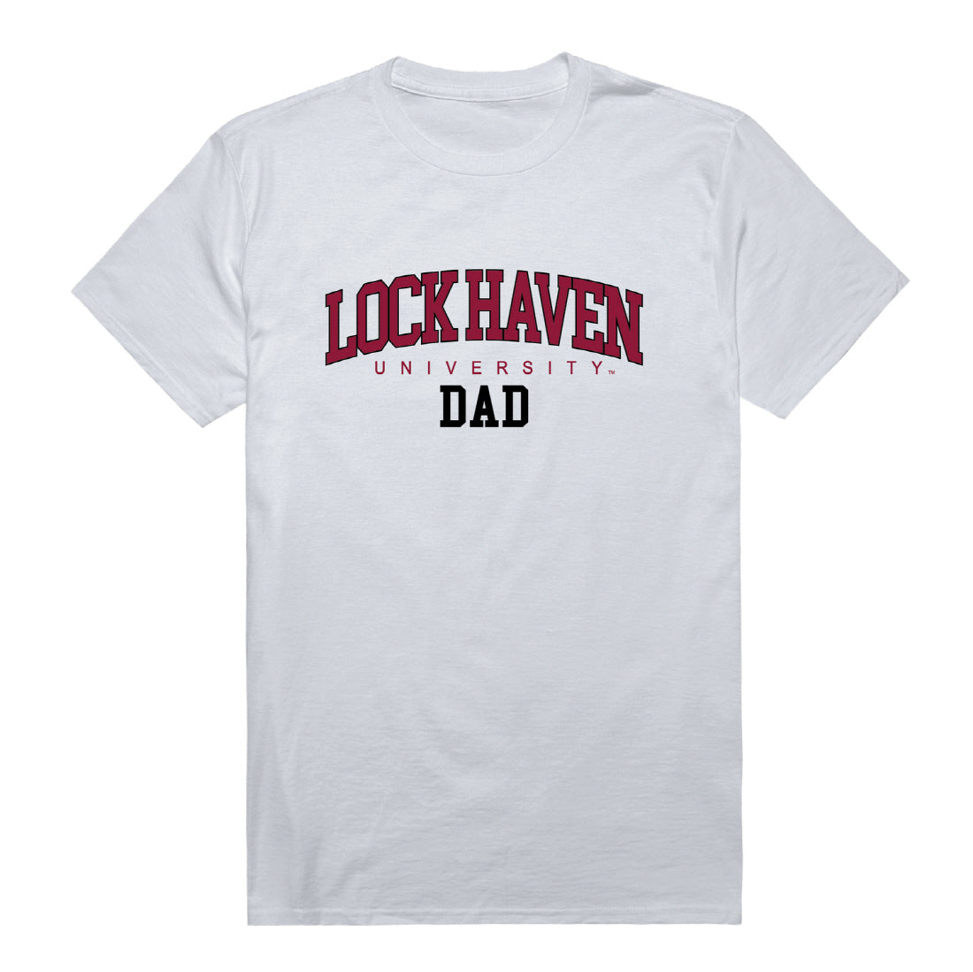 Lock Haven University Bald Eagles Dad Tee T-Shirt - Black, Small