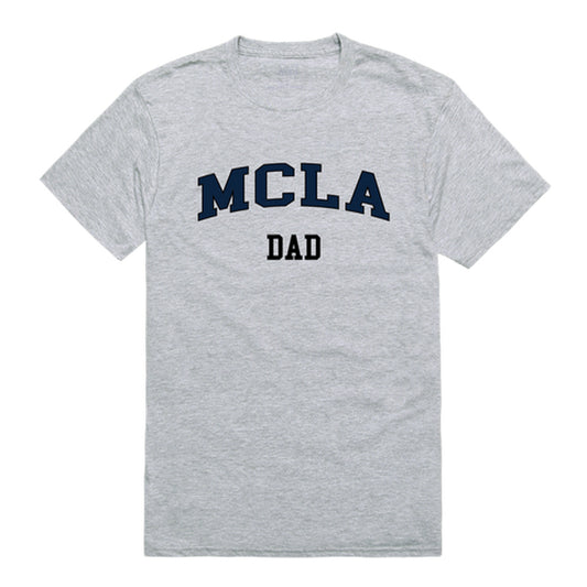 Massachusetts College of Liberal Arts Trailblazers Dad Tee T-Shirt - Heather Grey, Small