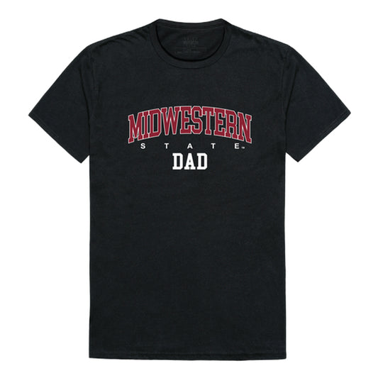 Midwestern State University Mustangs Dad Tee T-Shirt - Black, Small