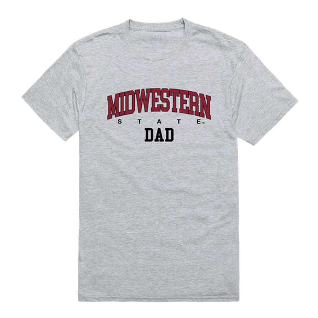 Midwestern State University Mustangs Dad Tee T-Shirt - Black, Small