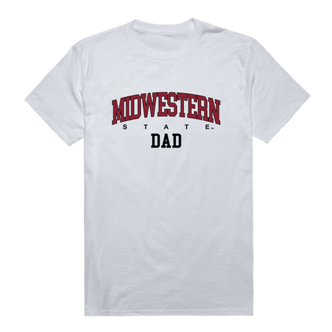 Midwestern State University Mustangs Dad Tee T-Shirt - Black, Small