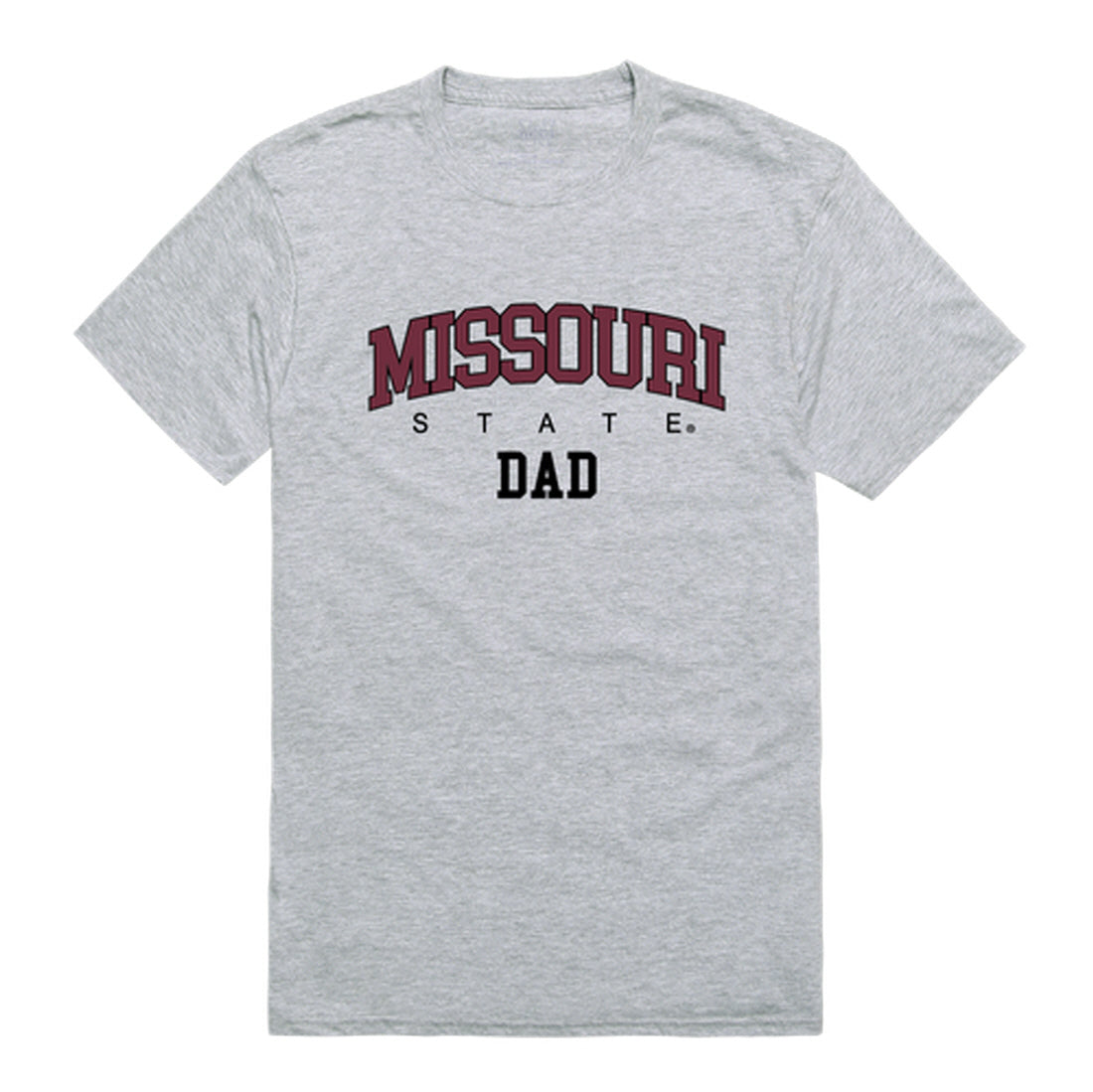 Missouri State University Bears Dad Tee T-Shirt - Heather Grey, Small