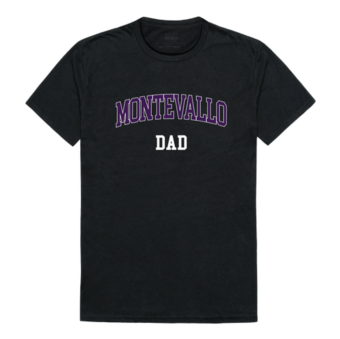 University of Montevallo Falcons Dad Tee T-Shirt - Black, Small