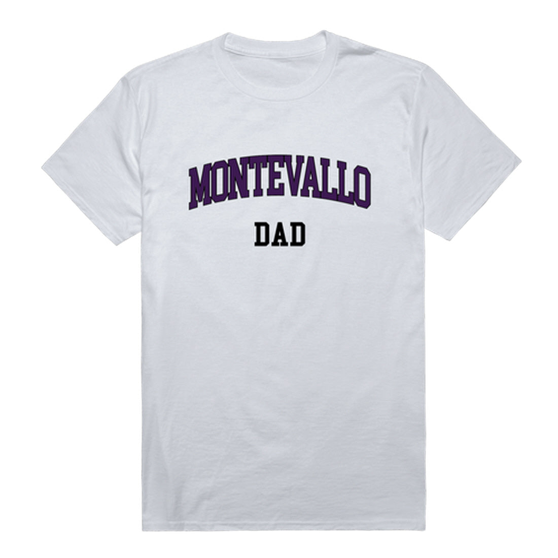 University of Montevallo Falcons Dad Tee T-Shirt - Black, Small