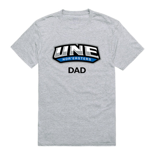 University of New England Nor'easters Dad Tee T-Shirt - Heather Grey, Small