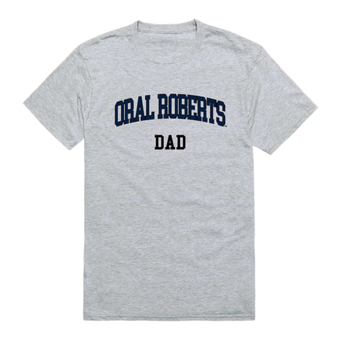 Oral Roberts University Golden Eagles Dad Tee T-Shirt - Heather Grey, Small