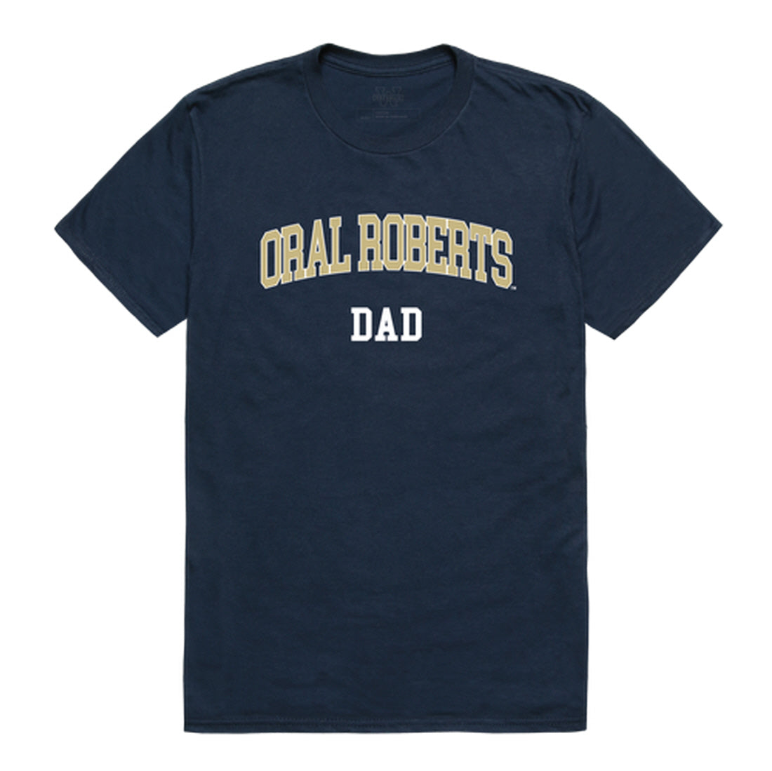 Oral Roberts University Golden Eagles Dad Tee T-Shirt - Heather Grey, Small