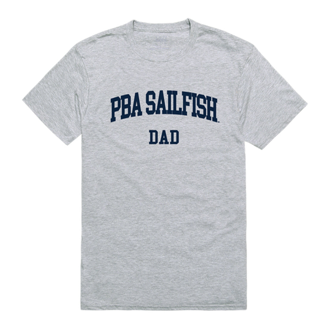 Palm Beach Atlantic University Sailfish Dad Tee T-Shirt - Heather Grey, Small